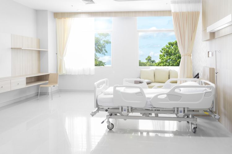 Ilustrasi interior rumah sakit.