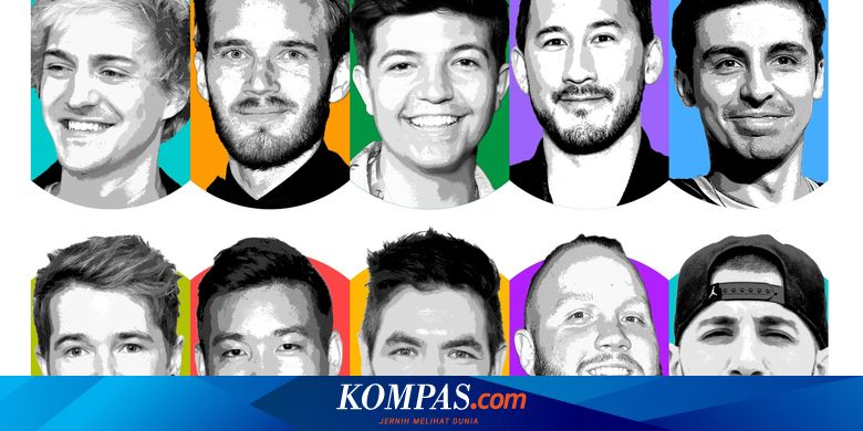 Inilah 10 Youtuber Gaming Terkaya Di Dunia Halaman All Kompas Com