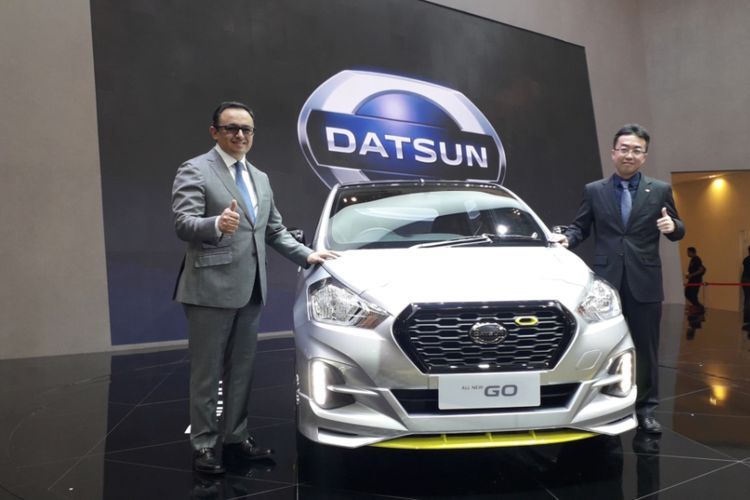 Datsun GO-Live Special Version yang diluncurkan pada gelaran Gaikindo Indonesia International Auto Show (GIIAS) 2018 di ICE, BSD City, Tangerang, Kamis (2/8/2018).