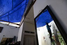 BERITA FOTO: Atap Rumah Warga di Depok Rusak Terdampak Puting Beliung