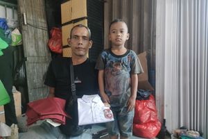 Tangis Awang Berubah Jadi Senyum, Anaknya yang Tidur di Teras Minimarket Kini Disekolahkan