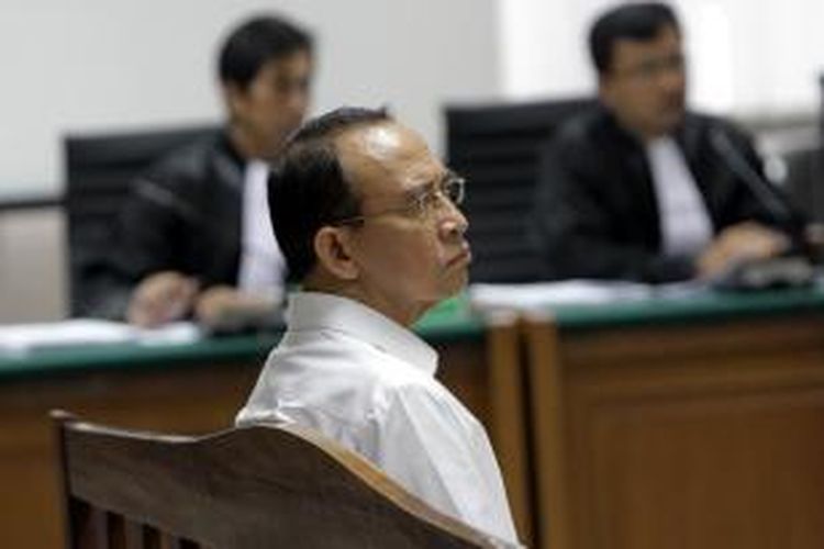 Mantan Menteri Agama, Suryadharma Ali, menjalani sidang di Pengadilan Tipikor Jakarta, dengan agenda pembacaan putusan sela, Senin (21/9/2015).