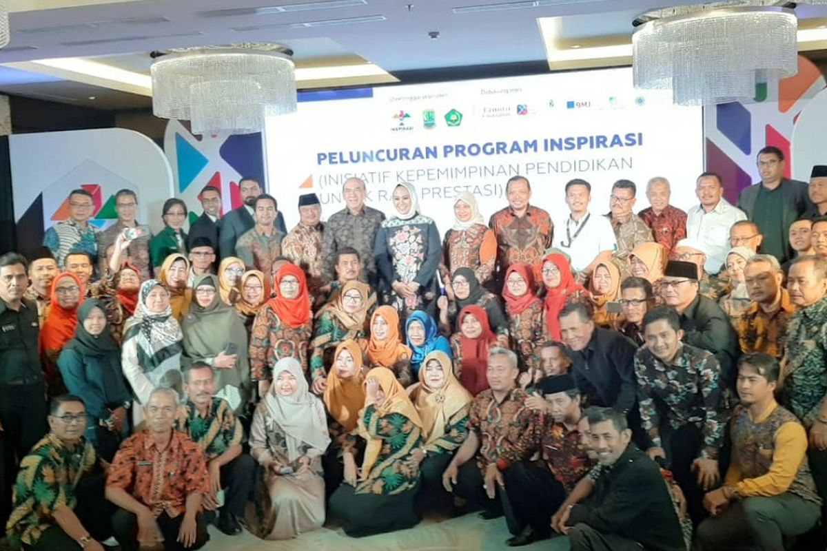 Peluncuran program Inisiatif Kepemimpinan Pendidikan untuk Raih Prestasi (Inspirasi) di Kabupaten Karawang, Jawa Barat, pada Kamis (18/7/2019) di Resinda Hotel Karawang.