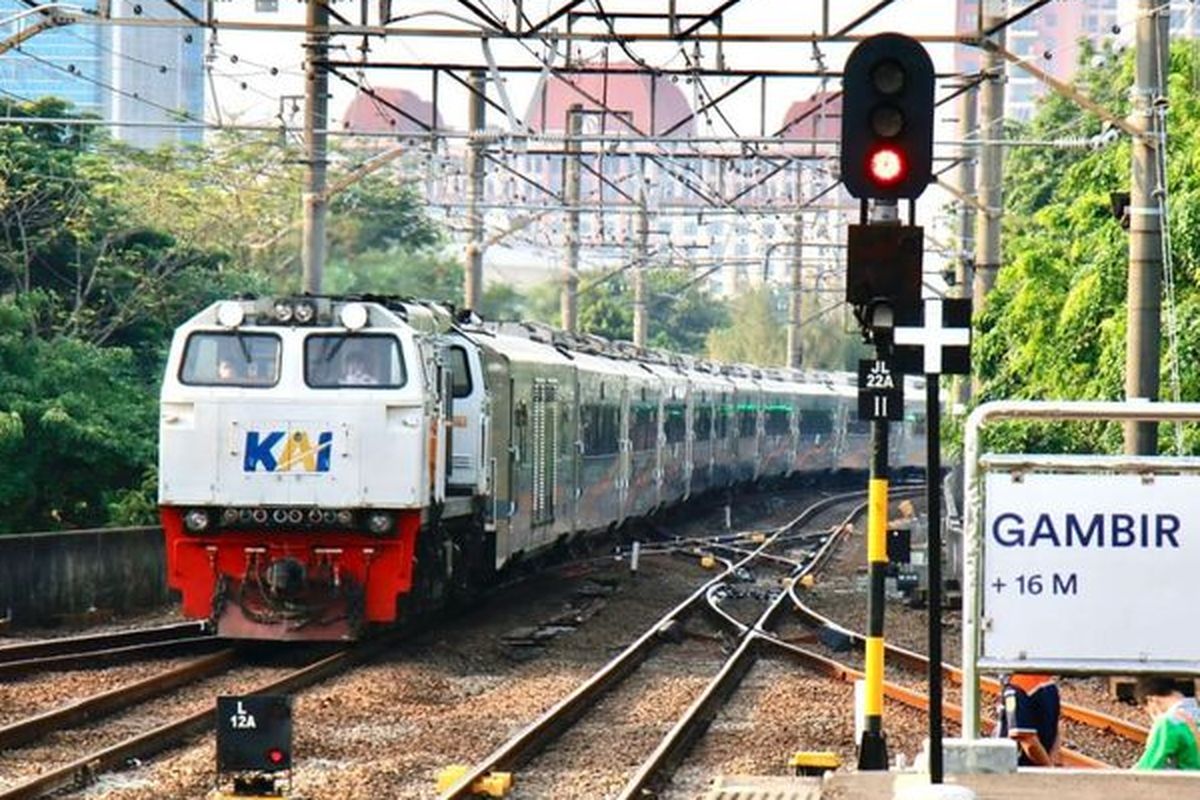 Ilustrasi kereta api dari KAI.