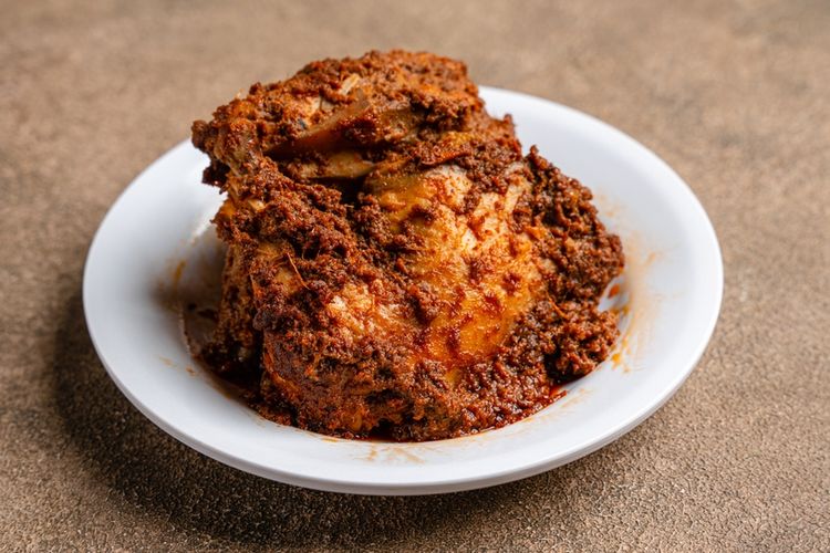 Ilustrasi rendang ayam.