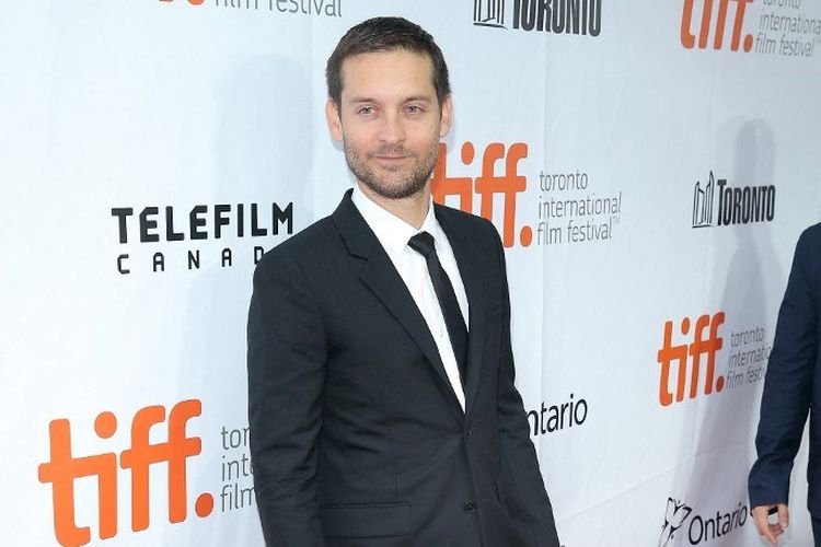 Aktor dan produser Tobey Maguire menghadiri pemutaran perdana film Pawn Sacrifice di Toronto International Film Festival di Roy Thomson Hall, Toronto, Kanada, pada 11 September 2014. 