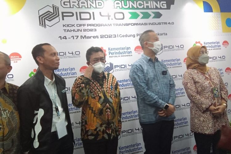 Menperin Agus Gumiwang di Grand Launching PIDI 4.0 di Jakarta, Selasa (13/3/2023).