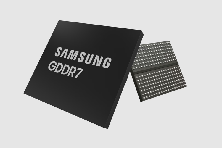 Ilustrasi memori GDDR7 Samsung