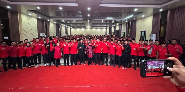 Konsolidasi Partai Demokrasi Indonesia Perjuangan (PDI-P) di Kabupaten Ngawi untuk menyongsong pemenangan Pemilihan Kepala Daerah (Pilkada) Serentak 2024, Senin (28/10/2024).