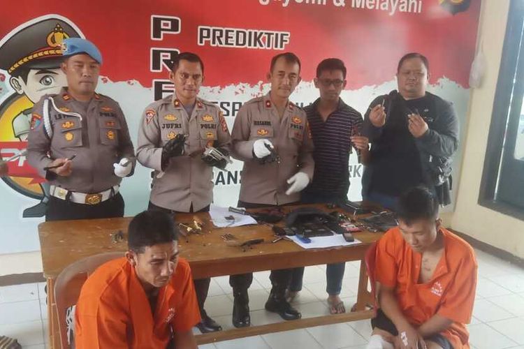 Dua bandit curi motor menggunakan Senpi ditangkap polisi di Bengkulu.