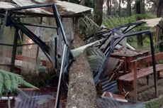 Angin Kencang Terjang Bandung Barat, Bangunan Orchid Forest Hancur Tertimpa Pohon Tumbang