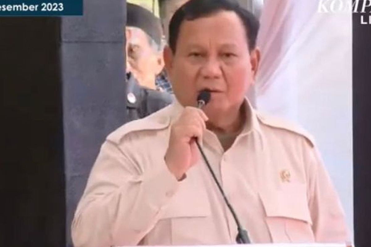 Menteri Pertahanan (Menhan) Prabowo Subianto.
