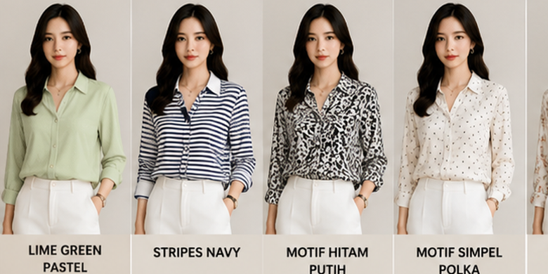 Celana putih cocok dipadukan dengan banyak warna baju, mulai dari hitam, baby blue, olive, hingga terracotta yang stylish.