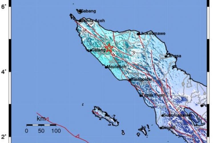 Gempa bumi bermagnitudo 5,3 mengguncang Aceh Barat, Aceh, Kamis (18/10/2018) sekitar pukul 11.29 WIB.