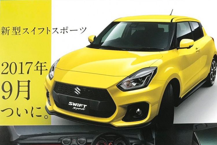 Bocoran tampilan Suzuki Swift Sport terbaru.