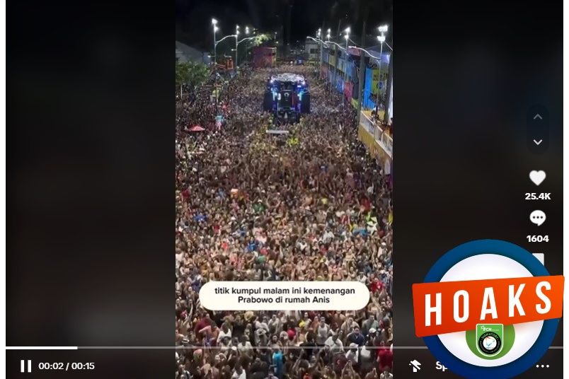 [VIDEO] Hoaks! Perayaan Kemenangan Prabowo di Rumah Anies Baswedan