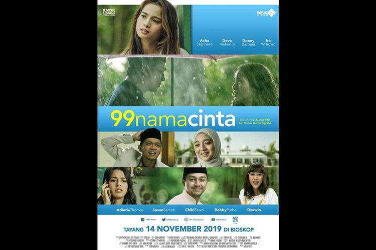 Poster film 99 Nama Cinta.
