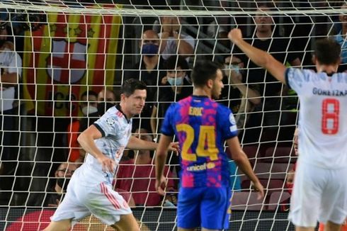 Hasil Barcelona Vs Bayern - Diwarnai Brace Lewandowski, Die Roten Menang Telak di Camp Nou