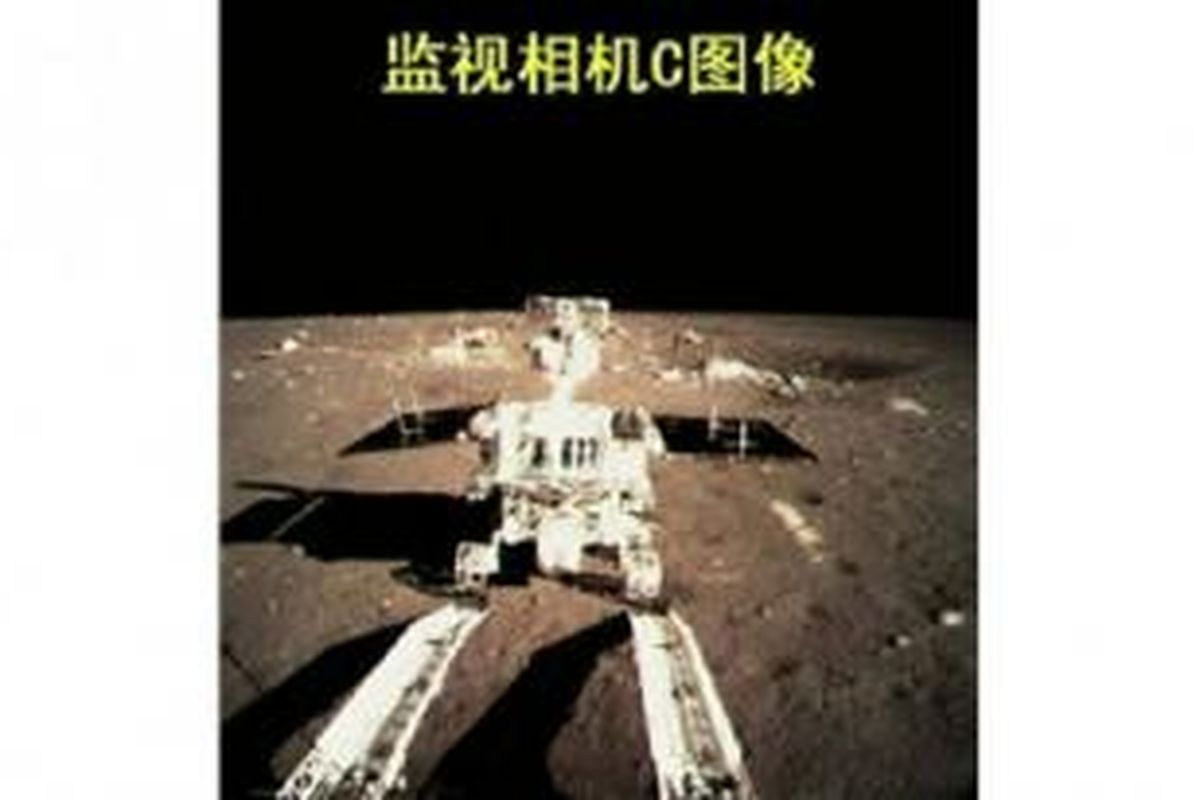 Kendaraan penjelajah Bulan milik China, Yutu. 