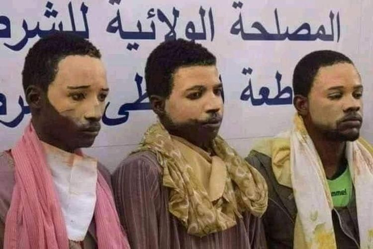 Sosok tiga pria Afrika yang menyamar jadi wanita Arab untuk bisa masuk ke Dubai, Uni Emirat Arab (UEA).
