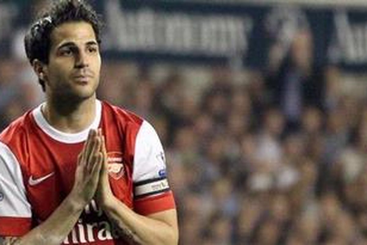 Kapten Arsenal, Cesc Fabregas.
