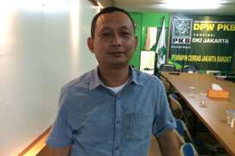 Ketua DPW PKB DKI Jakarta, Hasbiallah Ilyas di kantor DPW PKB DKI Jakarta, Selasa (2/8/2016).