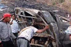 Mobil Muatan BBM Jatuh ke Jurang, Pasutri di Dompu Tewas Terbakar