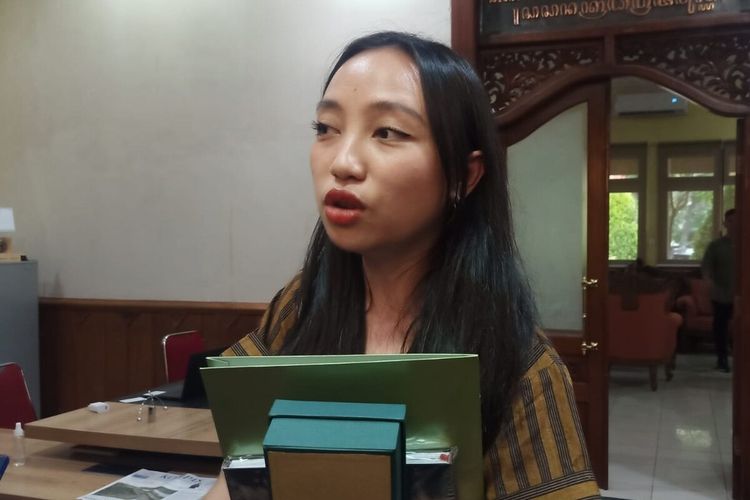 Konsul Muda Ekonomi KJRI New York Amanda Himawan di Balai Kota Solo, Jawa Tengah, Kamis (16/3/2023).