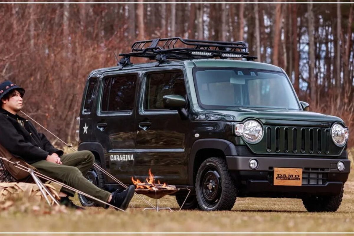 Damd melansir paket bodi khusus untuk Suzuki Hustler yang terinspirasi dari Jeep Wrangler.
