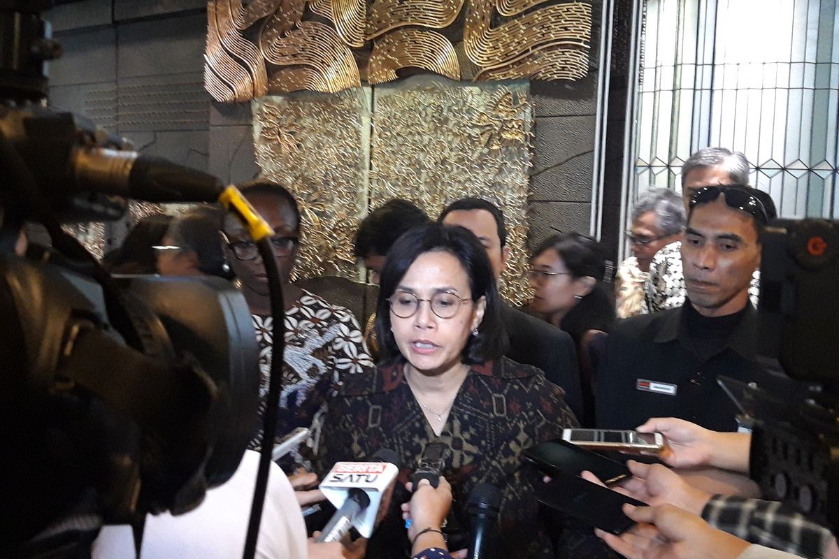 Menteri Keuangan Sri Mulyani Indrawati di Jakarta, Kamis (30/1/2020).