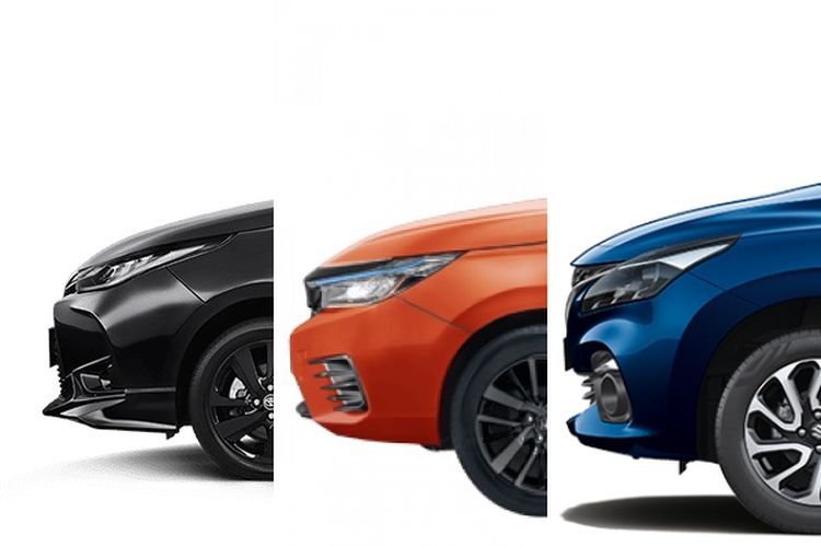 Komparasi desain Toyota Yaris, Honda City Hatchback RS, dan Suzuki Baleno