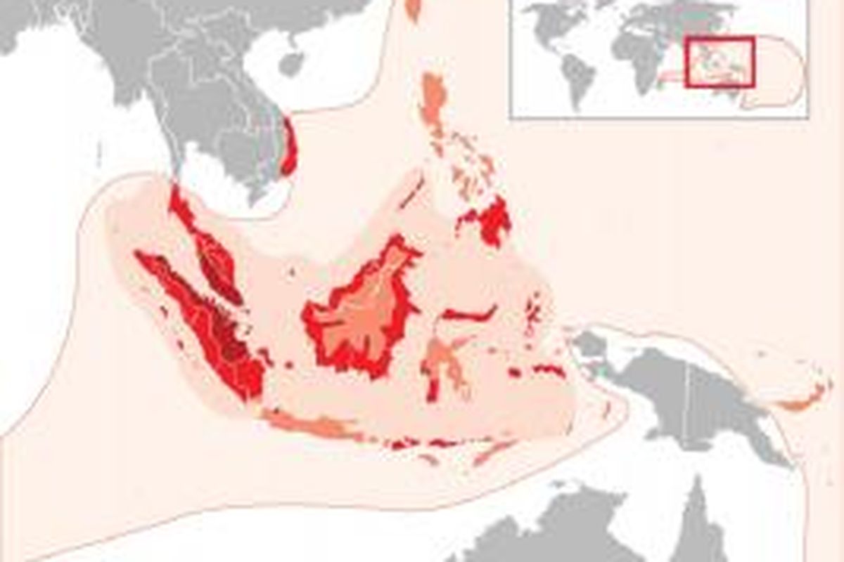 Sebaran manusia Austronesia di Asia Tenggara. 