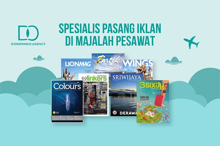 Doremindo juga melayani pemasangan iklan di majalah pesawat (in-flight advertising).