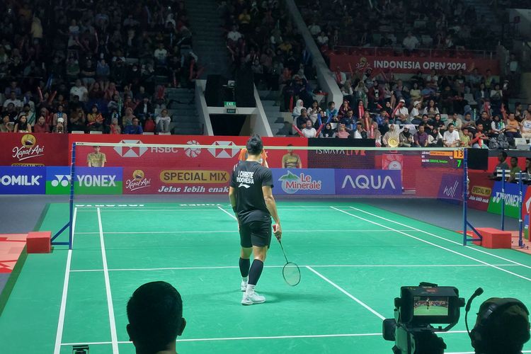 Gairah Indonesia Open 2024 Meledak saat Teriakan Pendukung Menggema, Jonatan Terhenti