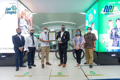 MRT Jakarta Cetak Rekor MURI, Penyedia Fasilitas Terbanyak untuk Penumpang Bersepeda