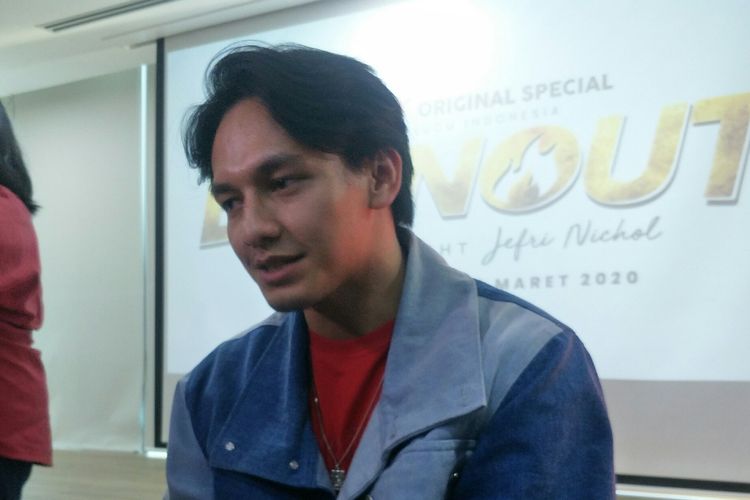 Jefri Nichol saat diwawancarai di kawasan Senayan, Jakarta Pusat, Senin (2/3/2020)