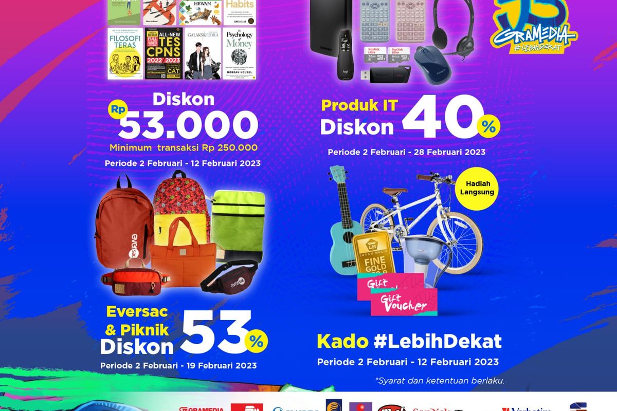 Ilustrasi Promo Serba 53 Gramedia