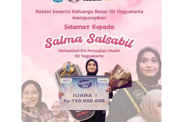 Cek Jalur Mandiri ISI Jogja 2023, kampusnya Salma Indonesian Idol. 
