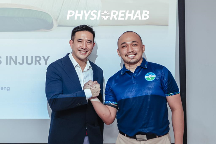 Peresmian kolaborasi antara Physiorehab dan dr Alan Cheung di AimHigh Stadium Lvl 3, Tangerang, Rabu (11/9/2023).