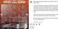 BEM UI dan Komite Sadar Akan Demo Lagi Besok, Tekankan 