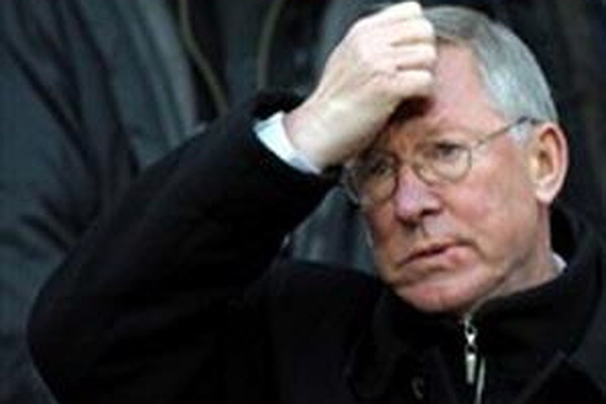 Pelatih Manchester United, Alex Ferguson.