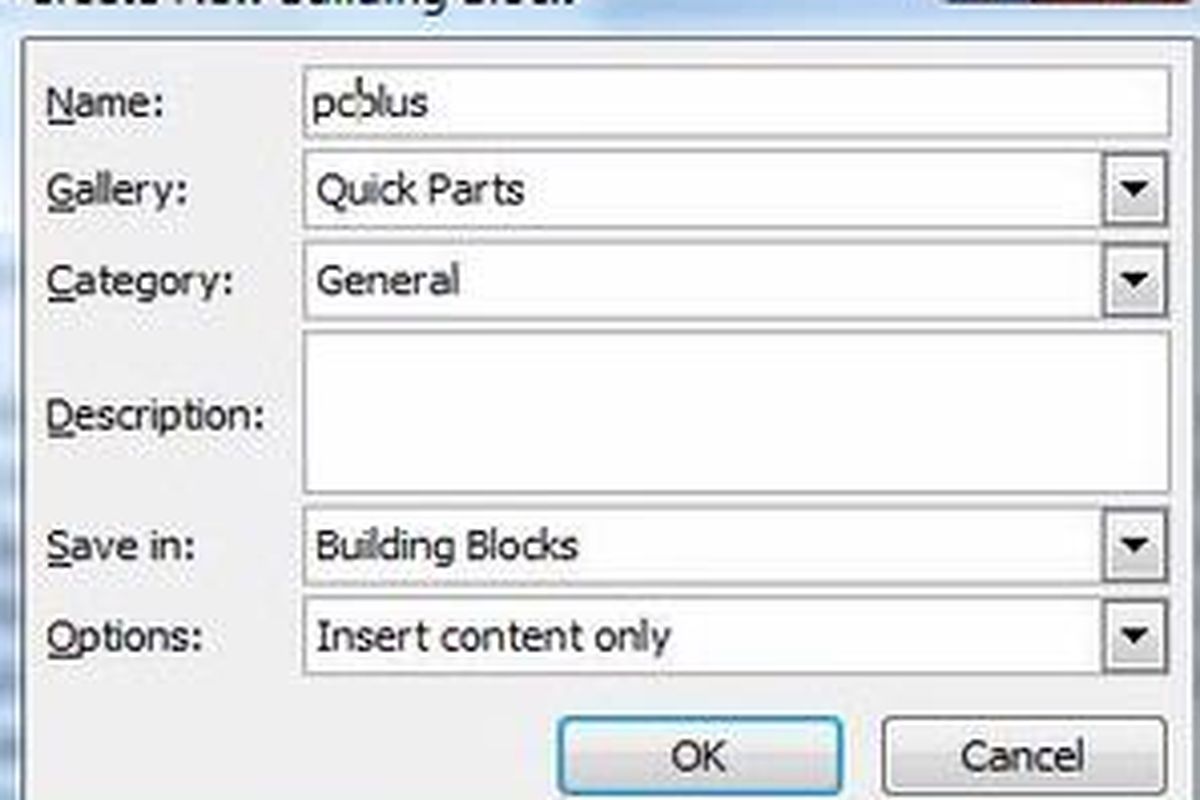 Auto Text pada Microsoft Word