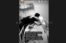 Peluk Venna Melinda di Rumah Sakit, Athalla Naufal: Kondisi Mama Membaik