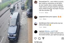 Video Viral Kecelakaan Akibat Pengendara Mobil Buka Pintu Sembarangan