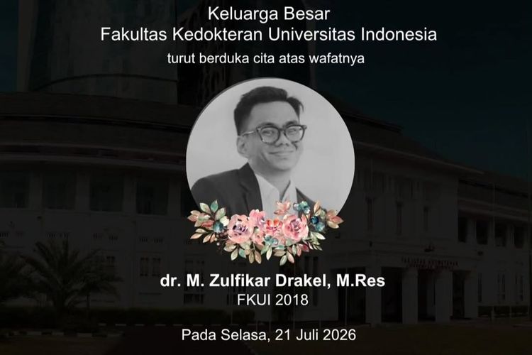 Soal Meninggalnya Dokter Zulfikar di Lampung, FK UI: Internship di Luar Tata Kelola Kampus