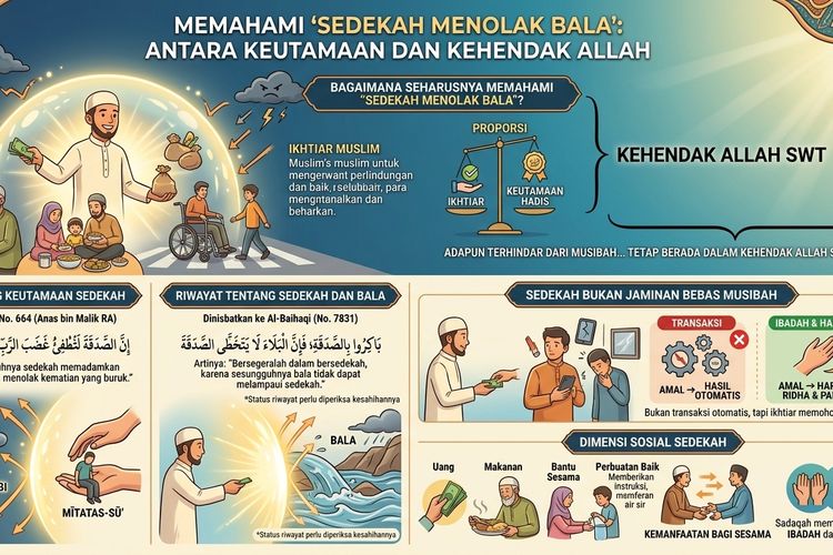 Benarkah Sedekah Bisa Menolak Bala? Ini Penjelasan dan Status Hadisnya