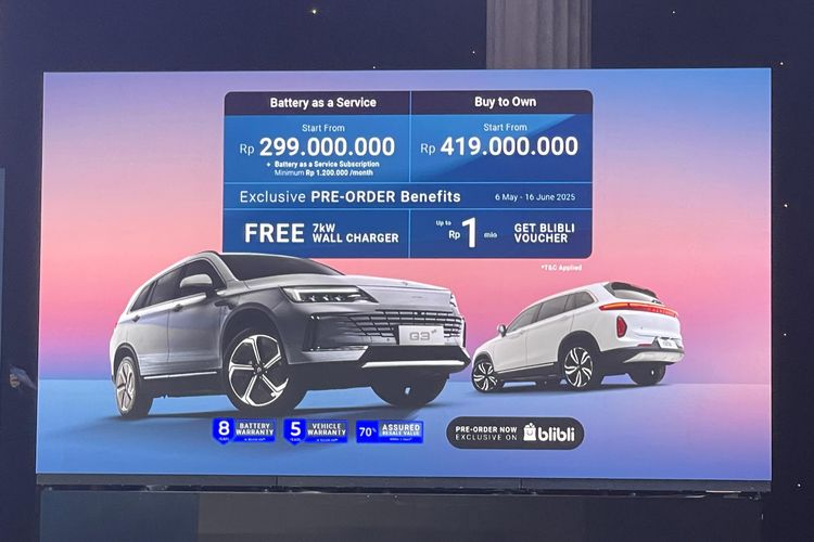 Mobil listrik Polytron resmi meluncur pada 6 Mei 2025.