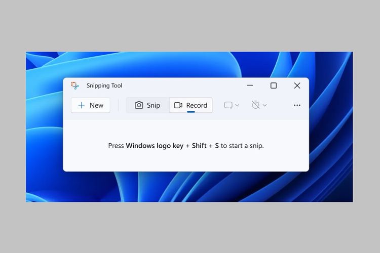 Screen recorder Snipping Tools untuk Windows 11