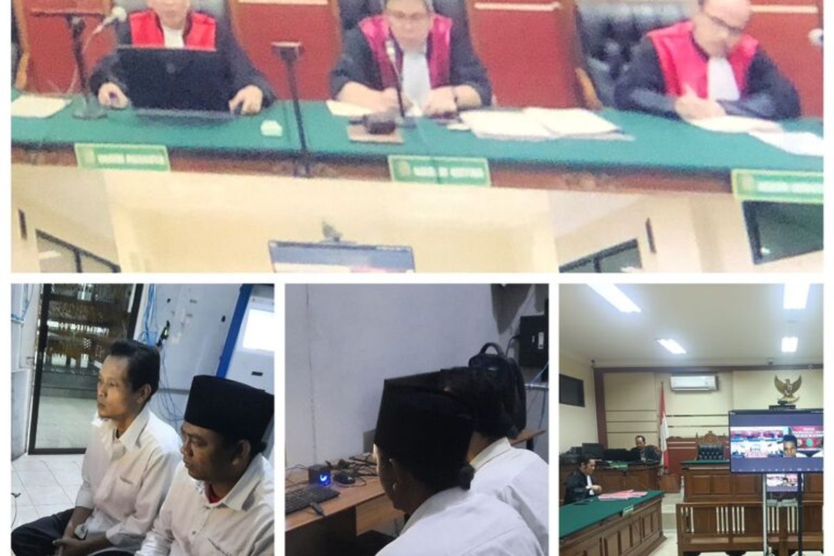 Foto: Proses sidang kasus korupsi Kades Situbondo terkait Tol Probowangi.