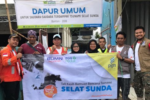 PGN Salurkan Bantuan untuk Korban Tsunami di Lampung